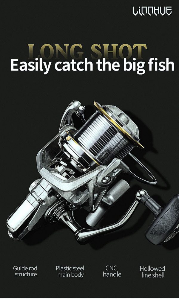 FISHINGHUB Big Fishing Reel  Spinning Reel Drag  Powerful Reel - Image 7