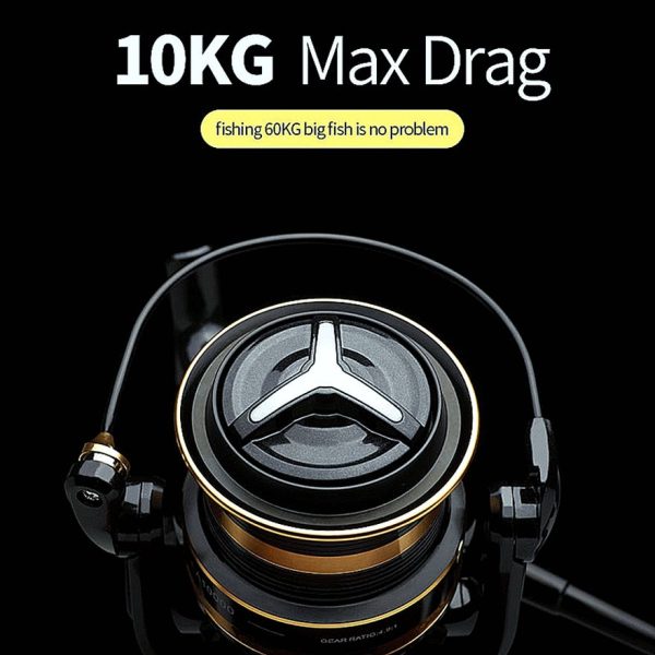 FISHINGHUB- New Big Metal Fishing Reel  Strong Drag Spinning Reel - Image 3