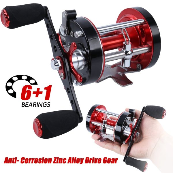 Baitcasting Fishing Reel: 6+1BB Trout & Bass Spinning Wheel for Professional Anglers - Image 2