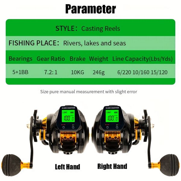 Boat Master- Casting Reel 7.2:1 Gear Ratio, Magnetic Brake System - Image 8