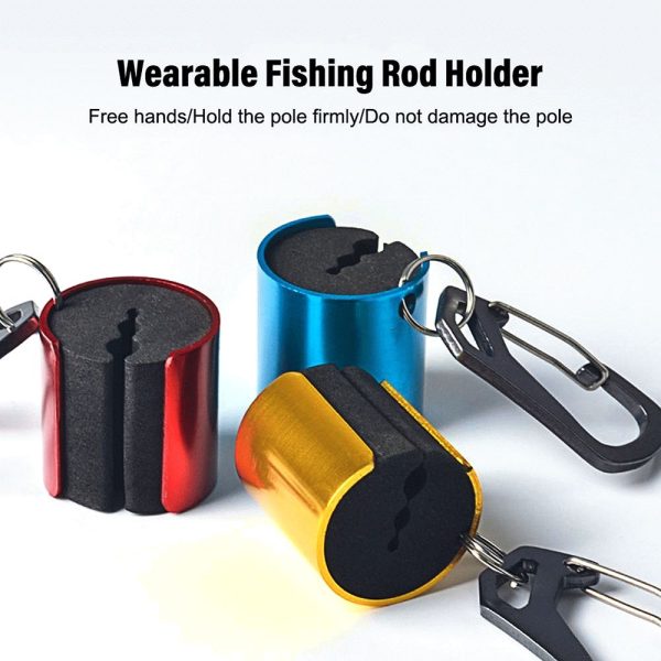 New Wearable Fishing Rod Holder Portable Clip with Keychain - Image 5