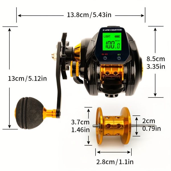 Boat Master- Casting Reel 7.2:1 Gear Ratio, Magnetic Brake System - Image 2