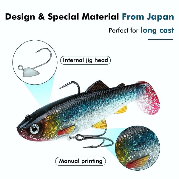 Paddle Tail Shad Swimbait Fishing Lure for Bass - Image 5