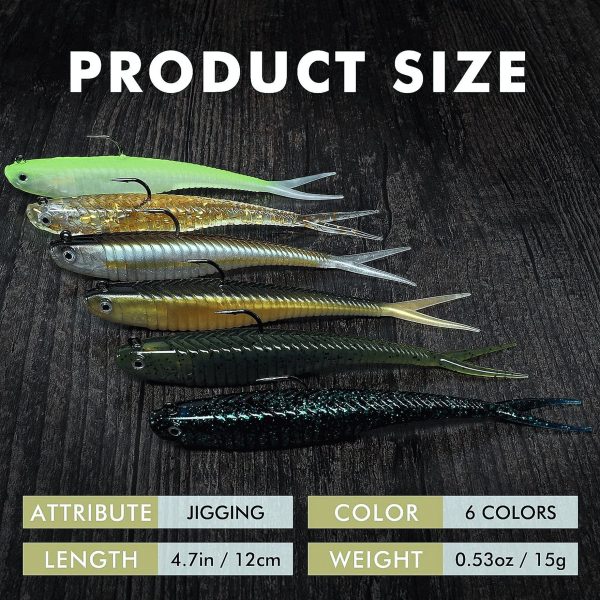 Split Paddle Tail Swimbait Fishing Lure for Bass - Image 7