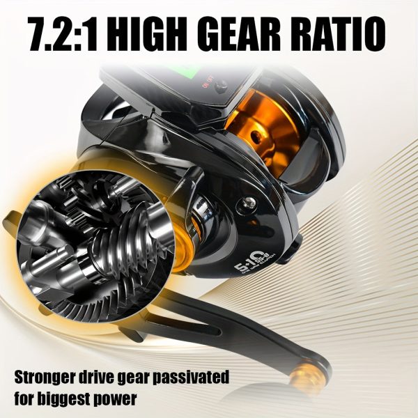 Boat Master- Casting Reel 7.2:1 Gear Ratio, Magnetic Brake System - Image 6