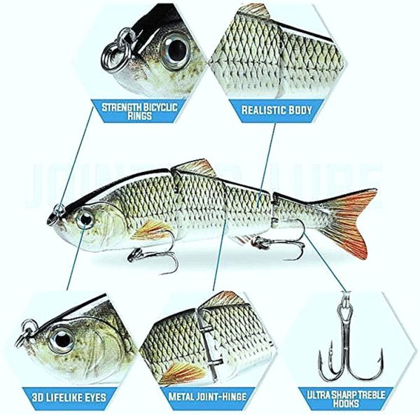 Metal Jointed Swimbait Bionic Bass Fishing Lure-3Pcs - Image 5