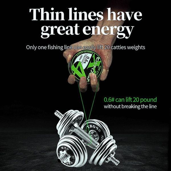 FISHINGHUB- PE Braided Fishing Line 4 Strands 100M 7 Color - Image 7
