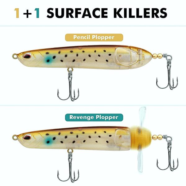 Topwater Lure Pencil Lure Plopper Lure - Image 3