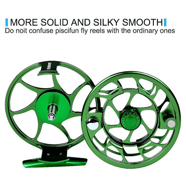 3+1 BB Fly Fishing Wheel  CNC Machine Cut Large Arbor Die Casting Aluminum - Image 5