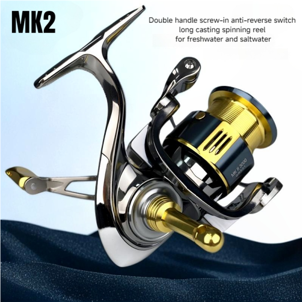 MKII New Upgraded Screw-in Anti-Reverse Switch Long Cast Spinning Reel - Image 2