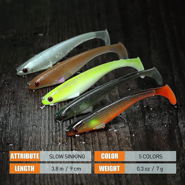 Shad Swimbait Paddle Tail Fishing Lure for Bass - Image 11