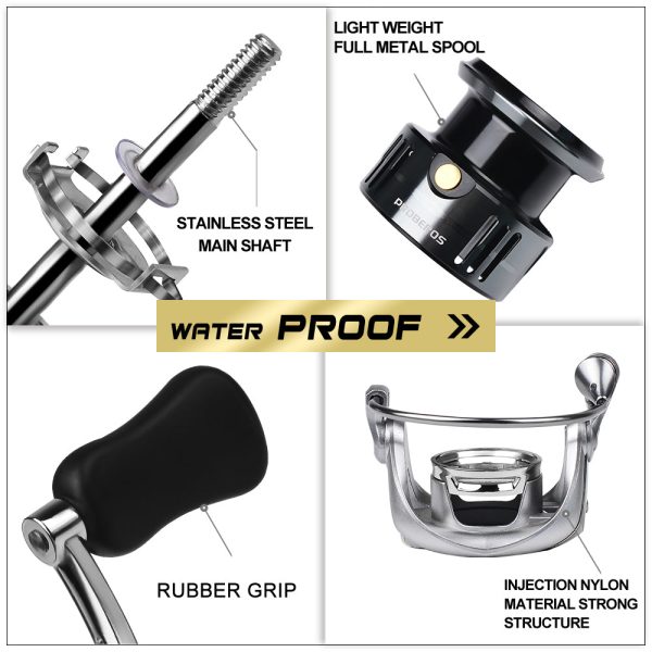 FISHINGHUB-Fishing Reel With Balance Bar Double Handle Spinning Wheel - Image 7