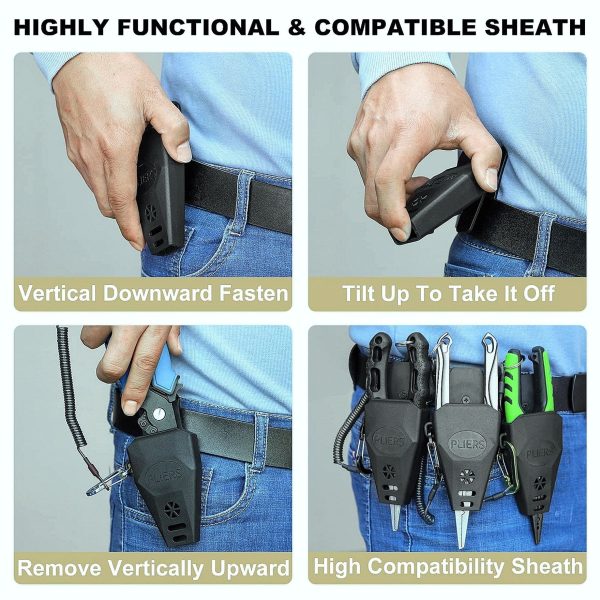 Aluminum Fishing Pliers Set with Sheath Lanyard - Image 8