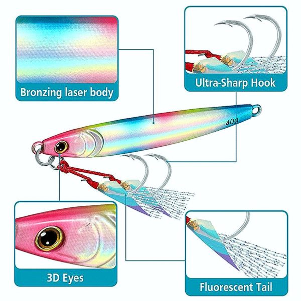 Saltwater Jigging Spoon 40g-80g - Image 3