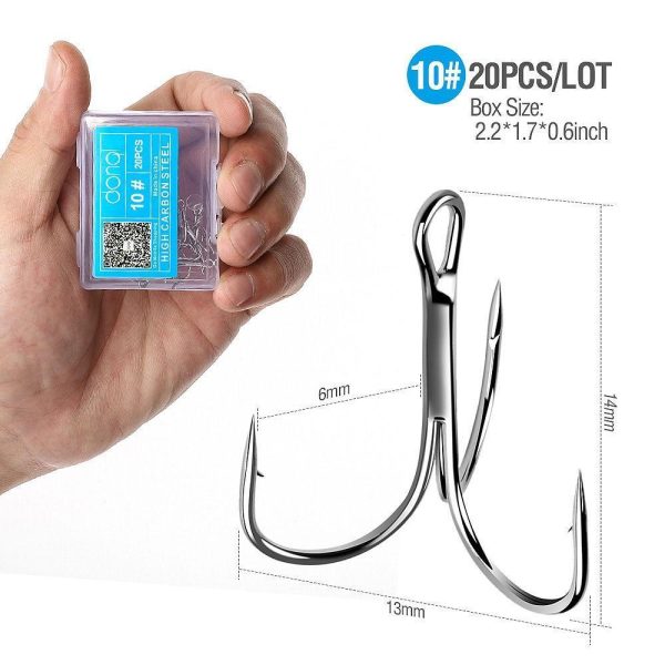 20pcs/Set Treble Fishing Hooks - Image 5