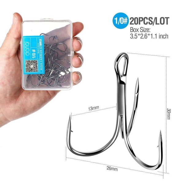20pcs/Set Treble Fishing Hooks - Image 6