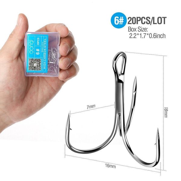 20pcs/Set Treble Fishing Hooks - Image 7