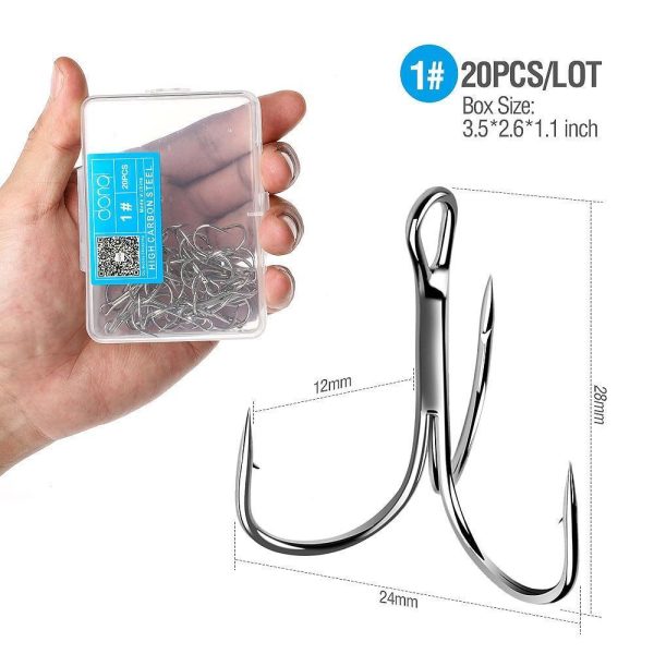 20pcs/Set Treble Fishing Hooks - Image 8