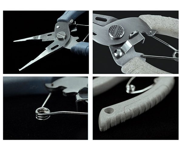 FISHINGHUB- Stainless Steel Multifunctional Fishing Pliers Tackle Grip Split Ring Pliers - Image 9