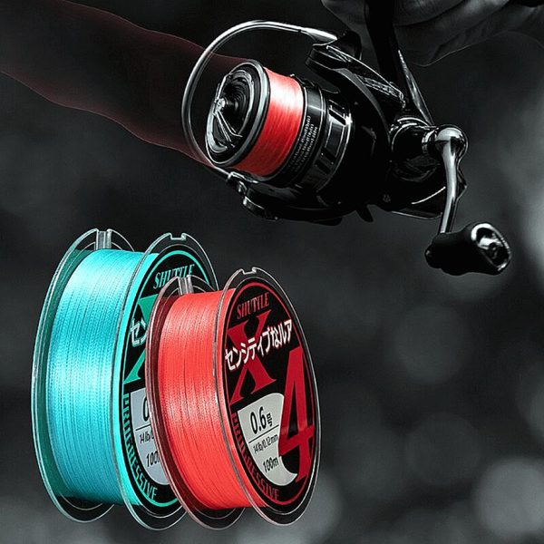 FISHINGHUB- PE Braided Fishing Line 4 Strands 100M 7 Color - Image 5