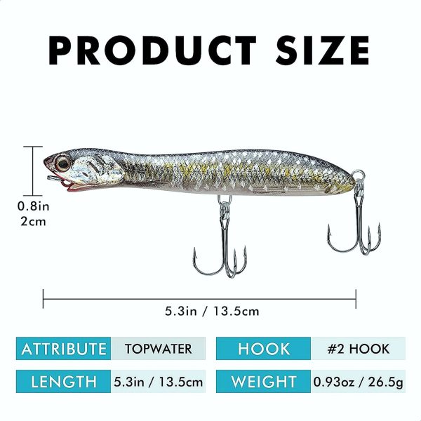 Topwater Pencil Popper Fishing Lure - Image 7