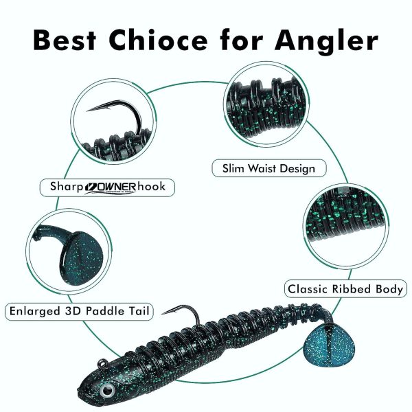 Fishing Grubs Paddle Tail Swimbait Fishing Lure - Image 4