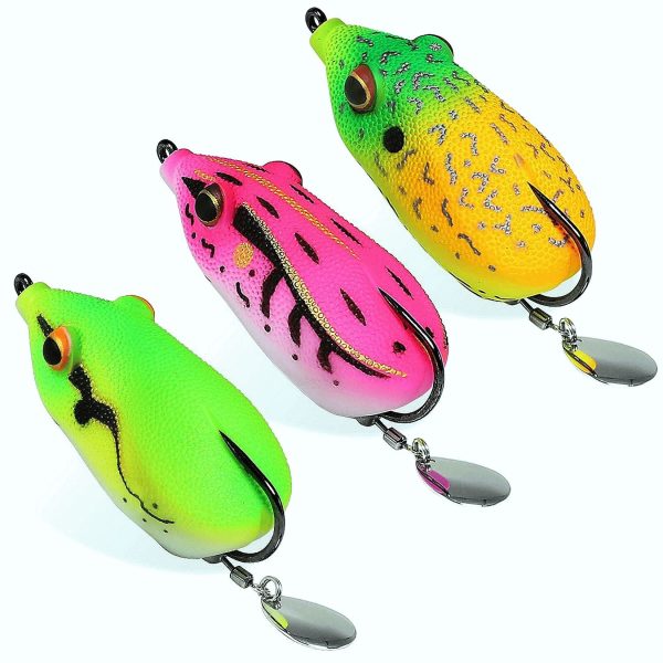 Weedless Frog Lure with BKK Hook Spinner Tail - Image 3