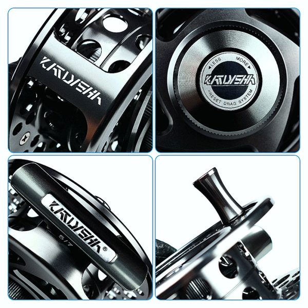 Fly Fishing Reel 5/7-7/9-9/10 WT Aluminum CNC Machine Cut Large Arbor Die Casting - Image 5