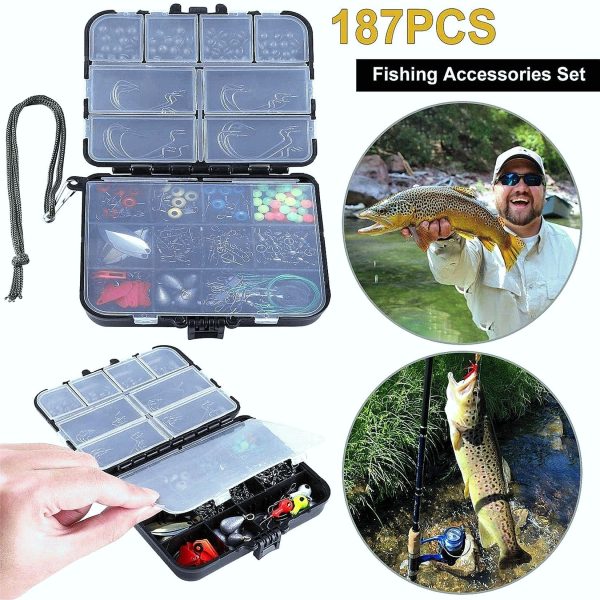 187pcs Fishing Accessories Kit - Image 2