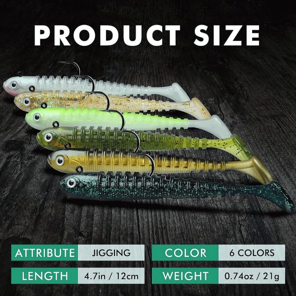 Fishing Grubs Paddle Tail Swimbait Fishing Lure - Image 9