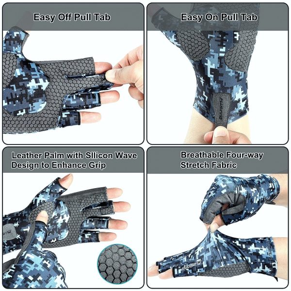 Seibertron SPSG2 Sun Protection fishing gloves - Image 12