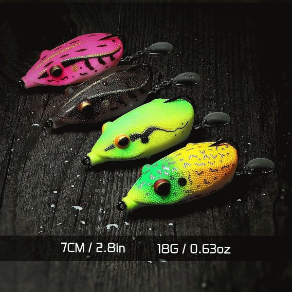 Weedless Frog Lure with BKK Hook Spinner Tail - Image 7