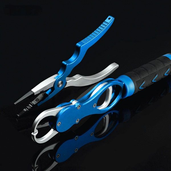 FISHINGHUB- Best Aluminum Alloy Fishing Pliers Grip Set Fishing Tackle Hook - Image 2