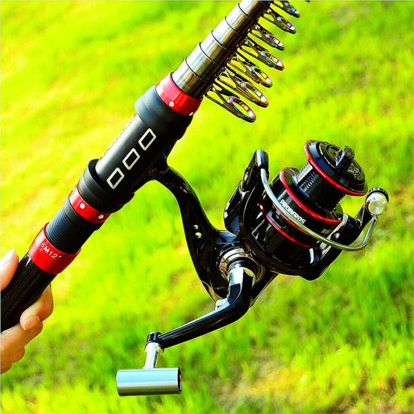 FISHINGHUB-1.8m-3.6m Telescopic Casting Fishing Combo Portable Ultralight Rod - Image 11