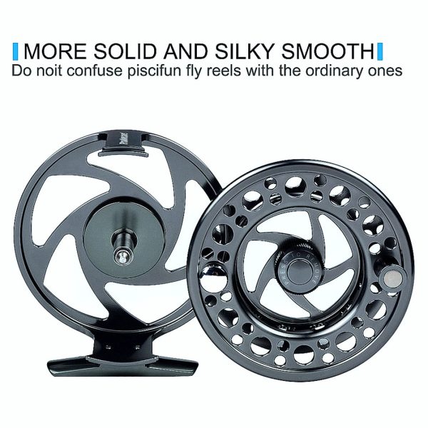 Fly Fishing Reel 5/7-7/9-9/10 WT Aluminum CNC Machine Cut Large Arbor Die Casting - Image 4