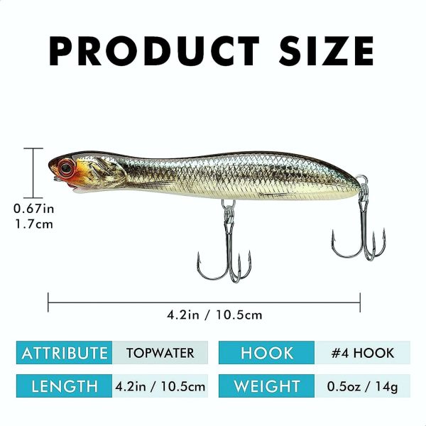 Topwater Pencil Popper Fishing Lure - Image 8