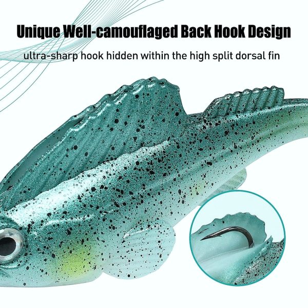 Paddle Tail Swimbait Weedless Fishing Lure for Bass - Image 5