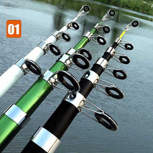 2.1M -3.6M  Hard FRP Carbon Fiber Telescopic Fishing Rod - Image 9
