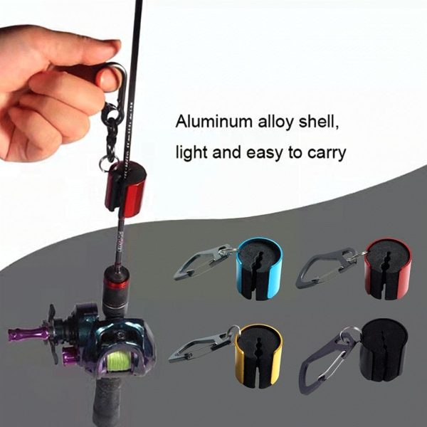 New Wearable Fishing Rod Holder Portable Clip with Keychain - Image 4