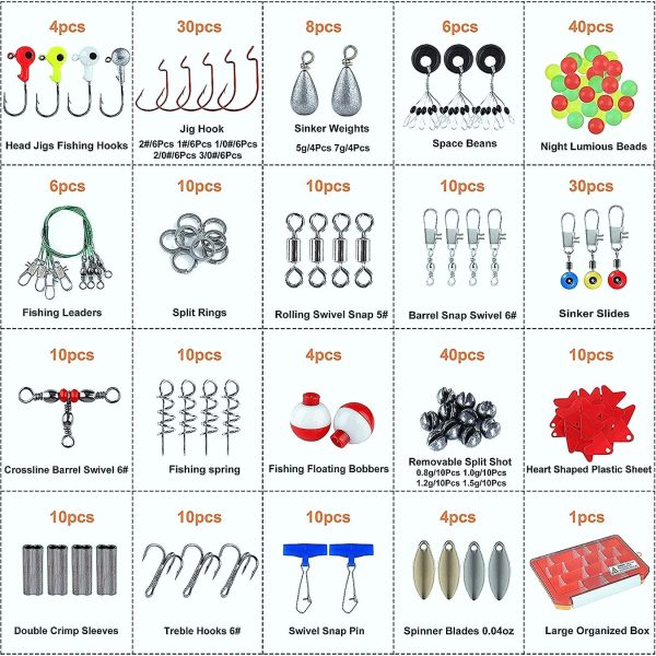 263Pcs Fishing Accessories Kit - Fishing Hooks - Image 3