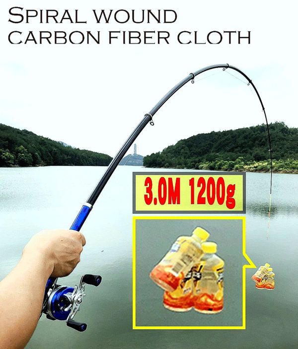 1.5M-3.0M Portable High Carbon Fishing Rod Spinning Telescopic Spinning Rod - Image 8