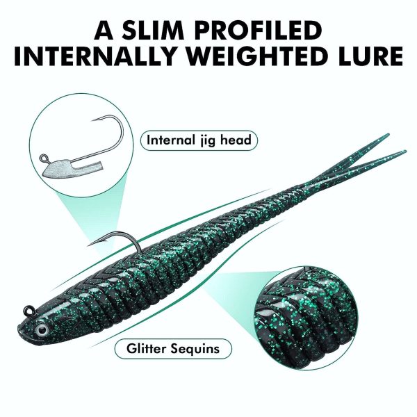 Split Paddle Tail Swimbait Fishing Lure for Bass - Image 4