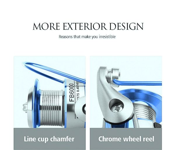 FISHINGHUB- Spinning Reel CNC Handle Metal/EVA Grip  Fishing Reel - Image 7