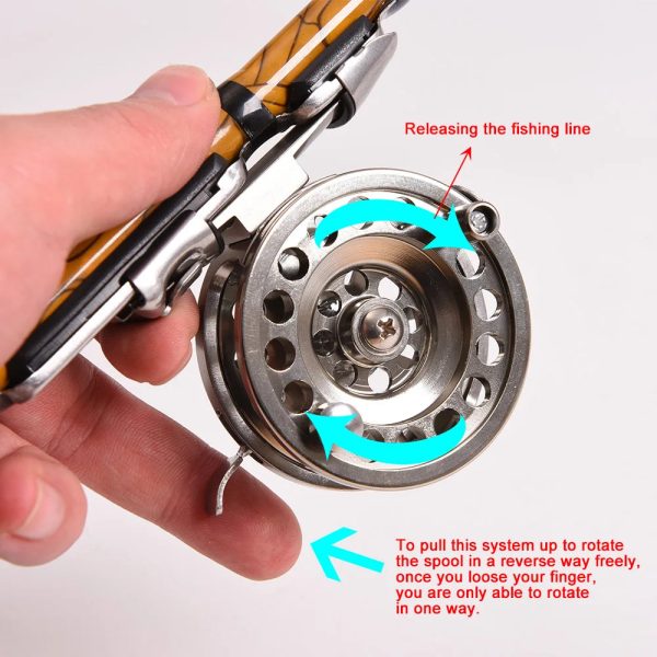 Fly Fishing Reel Aluminum Alloy Smooth Ice Fishing Reels - Image 5