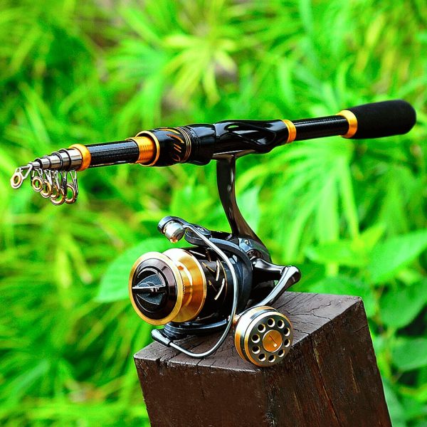 FISHINGHUB- Fishing Rod & Reel Combo 2.1m Carbon Fiber Telescopic Rod - Image 12