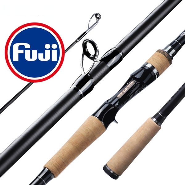 Fuji Guide Lure Rod 2/3 Section Carbon Fiber Light Spinning & Baitcasting Rod - Image 2