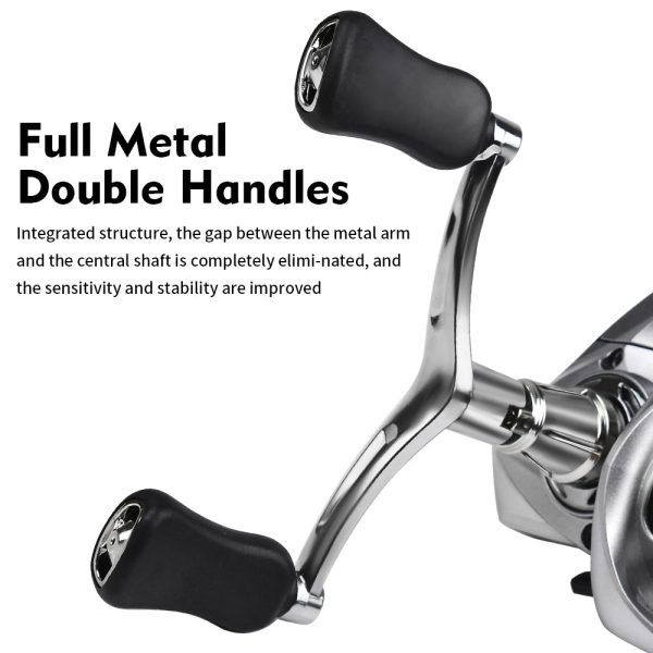 FISHINGHUB-Fishing Reel With Balance Bar Double Handle Spinning Wheel - Image 6