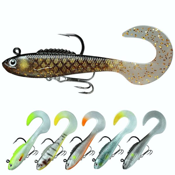 Curly Tail Swimbait Soft Bait Lures for Bass - Image 4