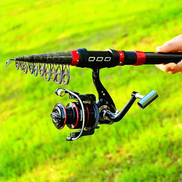 FISHINGHUB-1.8m-3.6m Telescopic Casting Fishing Combo Portable Ultralight Rod - Image 12