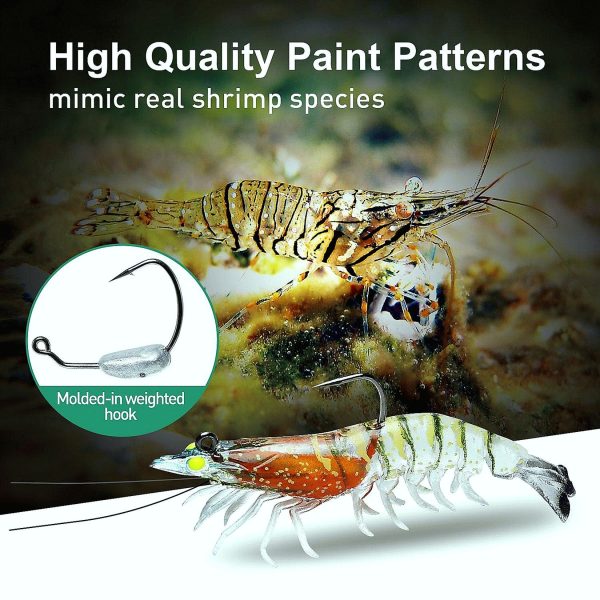 Artificial Soft Plastic Realistic Shrimp Lure - Image 4